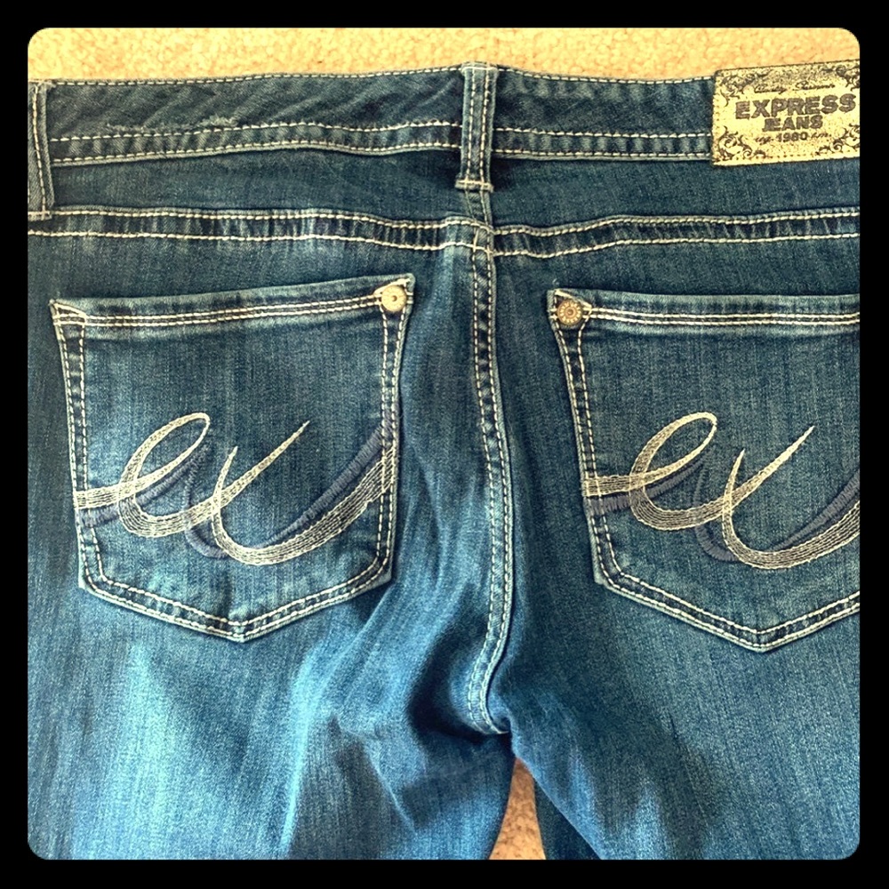 Express size 10p stretch bootcut adorable jeans